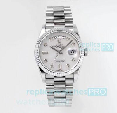 TWS Factory AAA Replica Rolex Day-Date 36 President Strap MOP Dial Bracelet